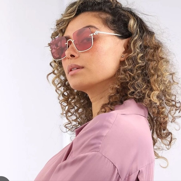 Gucci Gold Pink  GG1279s 003 Pink Woman Sunglasses - Picture 6 of 13